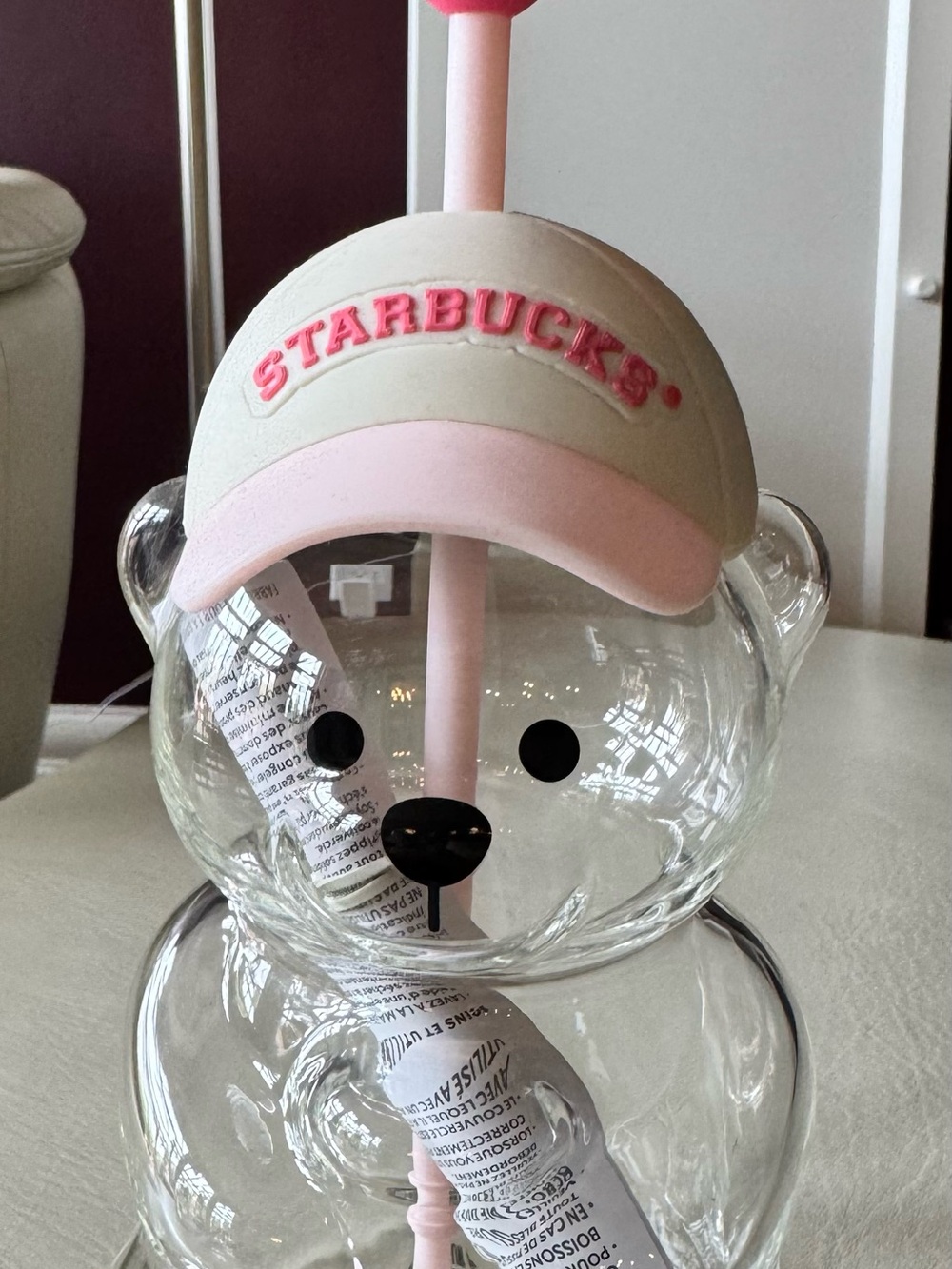 Official Starbucks Strawberry Bearista Cold Cup.